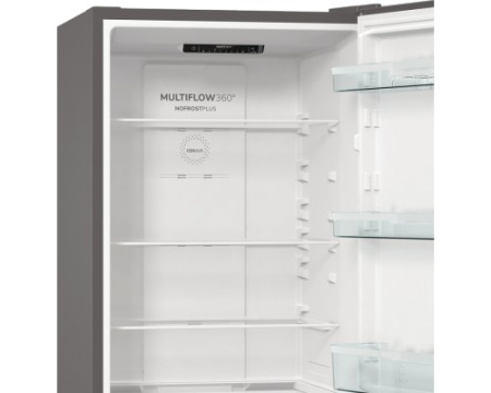 Отдельностоящий двухкамерный холодильник Gorenje NRKE62XL