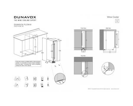 Винный шкаф Dunavox DAUF-8.23SS