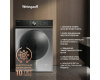Стиральная машина с инвертором и паром Weissgauff WM 47147 DC Inverter Steam Silver
