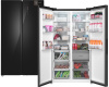 Отдельностоящий холодильник с инвертором Weissgauff WSBS 1036 Inverter NoFrost Premium Black Glass