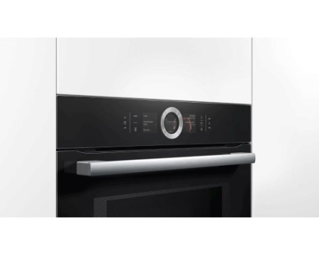 Духовой шкаф с микроволнами и паром Bosch HNG6764B6