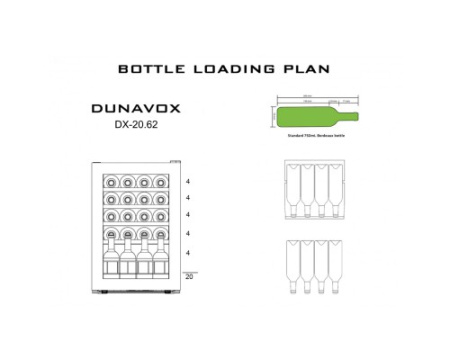 Винный шкаф Dunavox DX-20.62KF